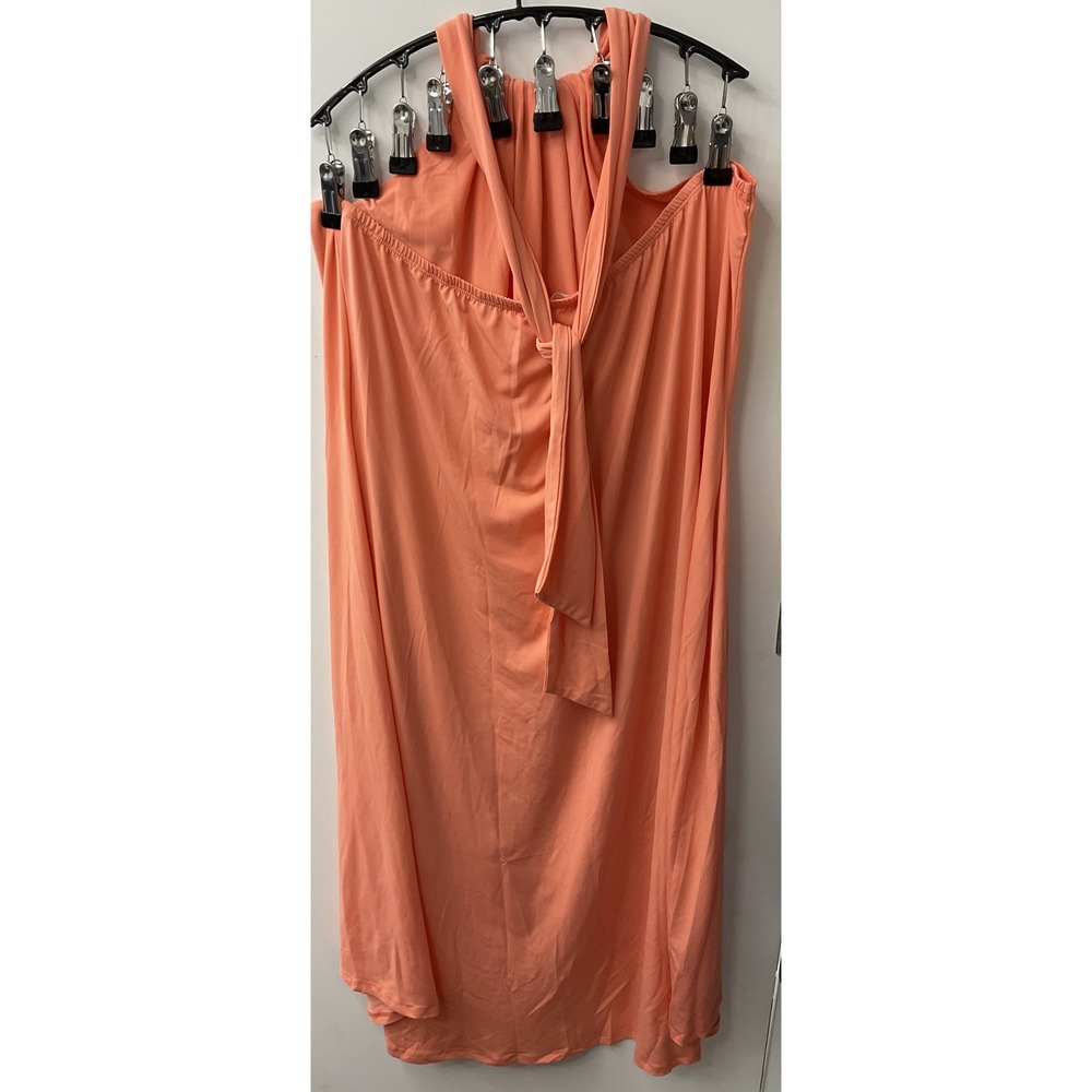 VENUS Halter High Low Dress Coral Color 2X Flowy Beach - Picture 3 of 8